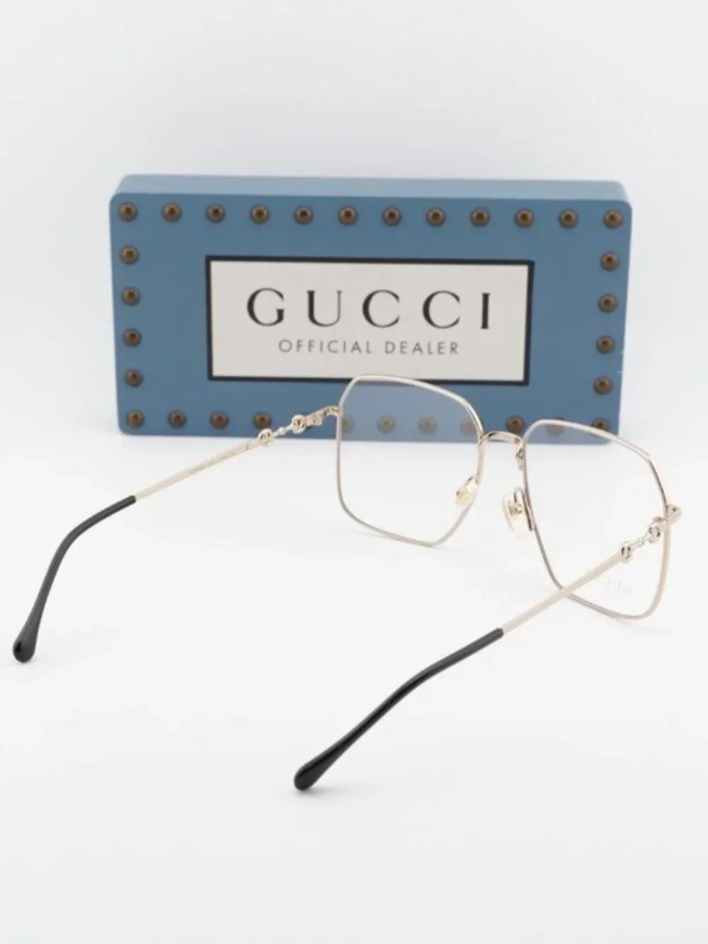 Gucci GG0952O 002 Aviator Eyeglasses 57mm – Gold